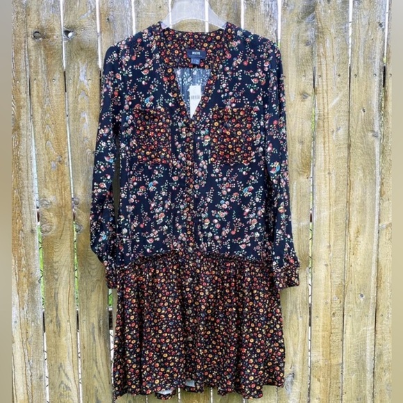 Anthropologie Marlie Floral Print Shirt Dress - Picture 5 of 5